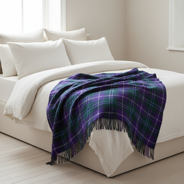 Douglas Modern Wool Throw Blanket