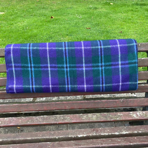 Douglas Modern tartan Wool Blanket