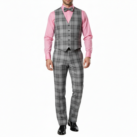 Grey Granite Tartan Trousers