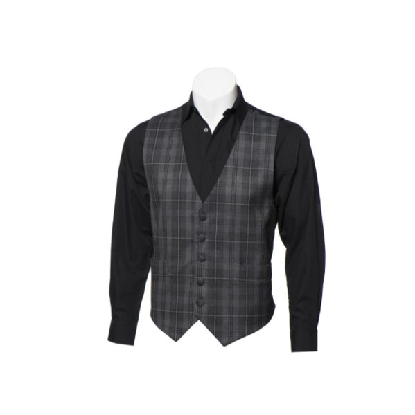 Grey Granite Tartan Waistcoat 
