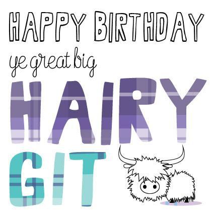 Hairy Git Birthday Card