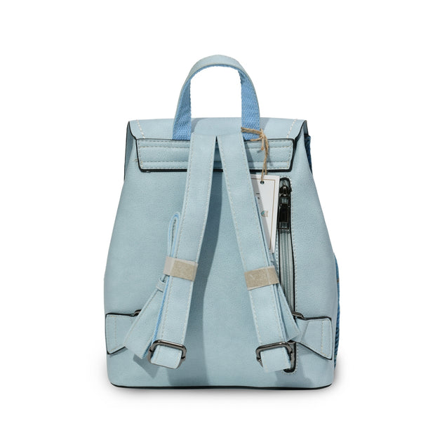 Harris Tweed Blue Tartan Backpack