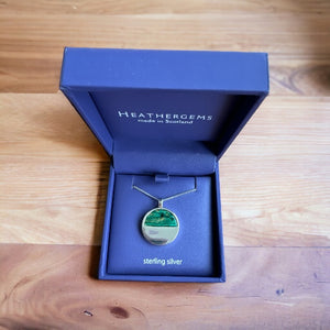 Heathergems Skye Circle Heather Pendant Necklace SP435