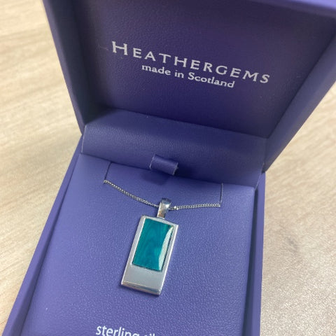 Heathergems Skye Rectangle Pendant Necklace SP433