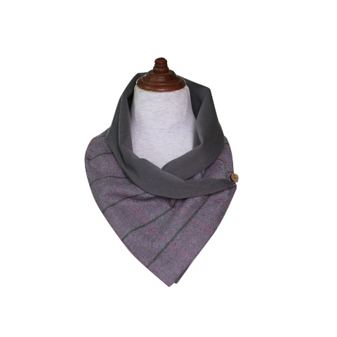 Earth Squared Cowl Scarf - Iris