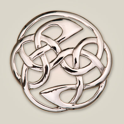 Lindisfarne Celtic Interlace Brooch Made in Scotland by Art Pewter (162)