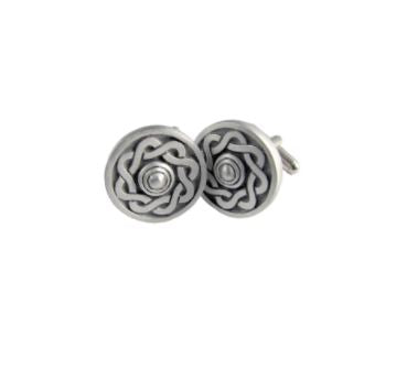Celtic Shield Matt Cufflinks KCL9M