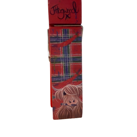 Tartan Paint Novelty Peg