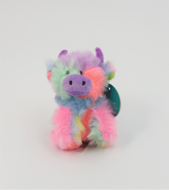 Jomanda Supersoft Mini Toy 13cm - highland cow rainbow