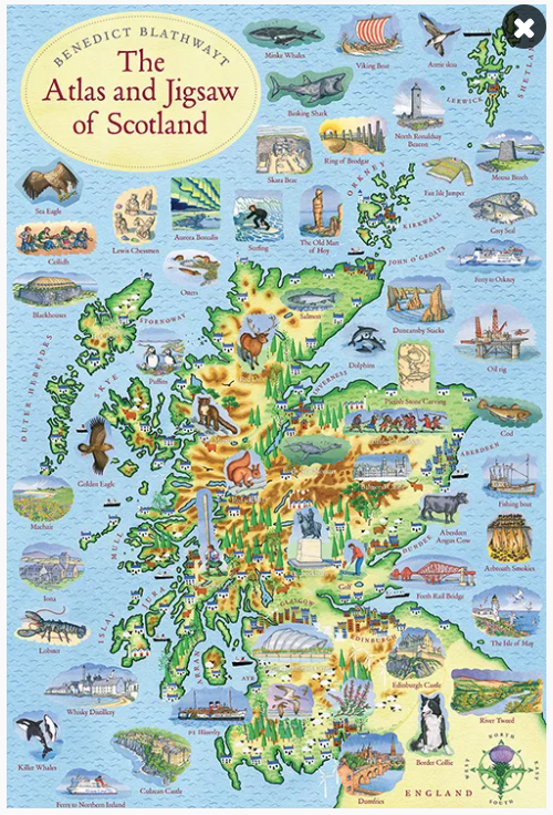 The Atlas & Jigsaw of Scotland 300pc