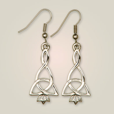 Eilean Annraidh Celtic Drop Earrings Made in Scotland by Art Pewter (172)