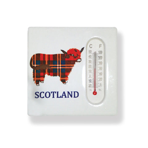 Magnet with Thermometer - Highland Cow