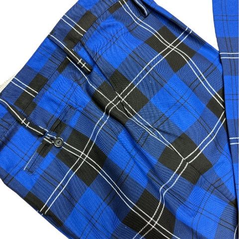 Blue Ramsay Tartan Trousers 44"/35"