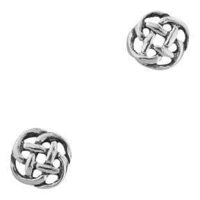 Celtic Knot Silver Stud Earrings