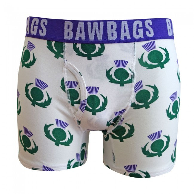Bawbags Original Boxer Shorts - Thistle in 4 Sizes (M, L, XL, 2XL)