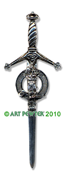 Scottish Piper Kilt Pin Made in Scotland by Art Pewter (CKP120)