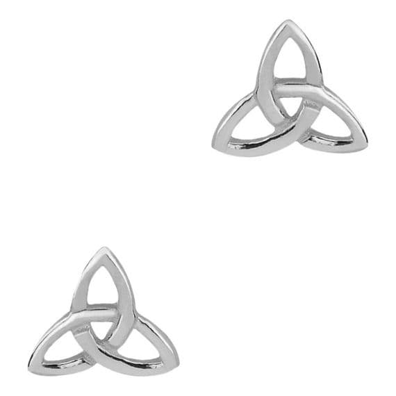 Celtic Trinity Knot Silver Stud Earrings 0272