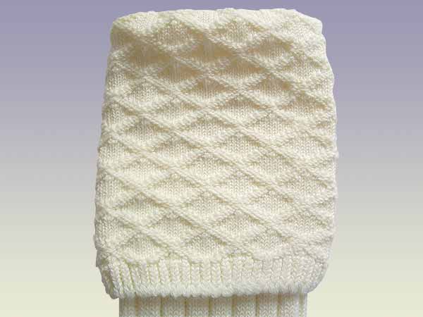 Mens Strone Kilt Socks in Ecru
