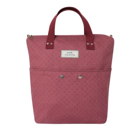 Earth Squared Canvas Backpack - Plum Floral